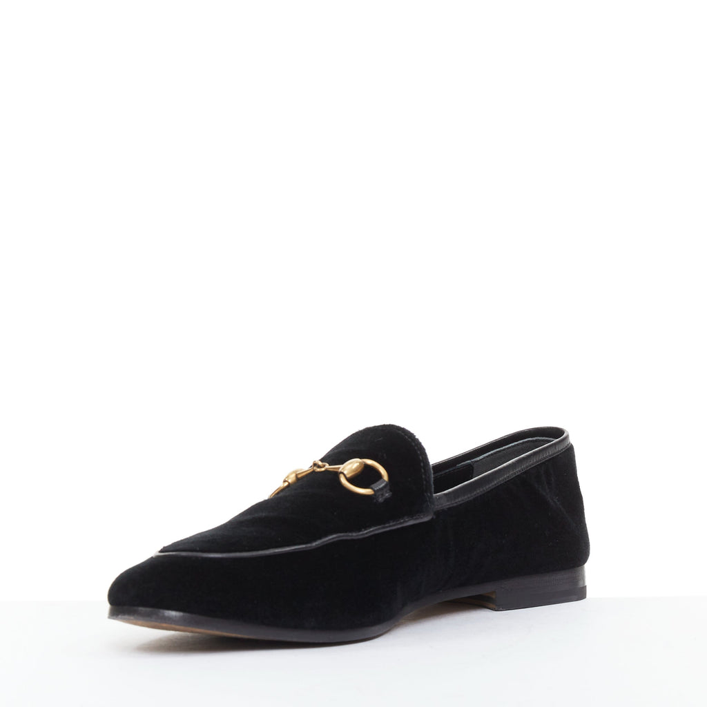 Women's Gucci Jordaan Velvet Horsebit Loafers
