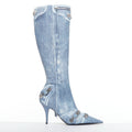 Women's Balenciaga Cagole Leather Moto Boots