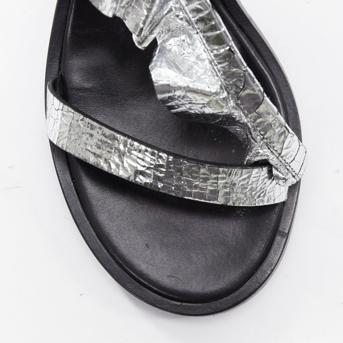 Women's Isabel Marant Leather Wrap Tie Sandals