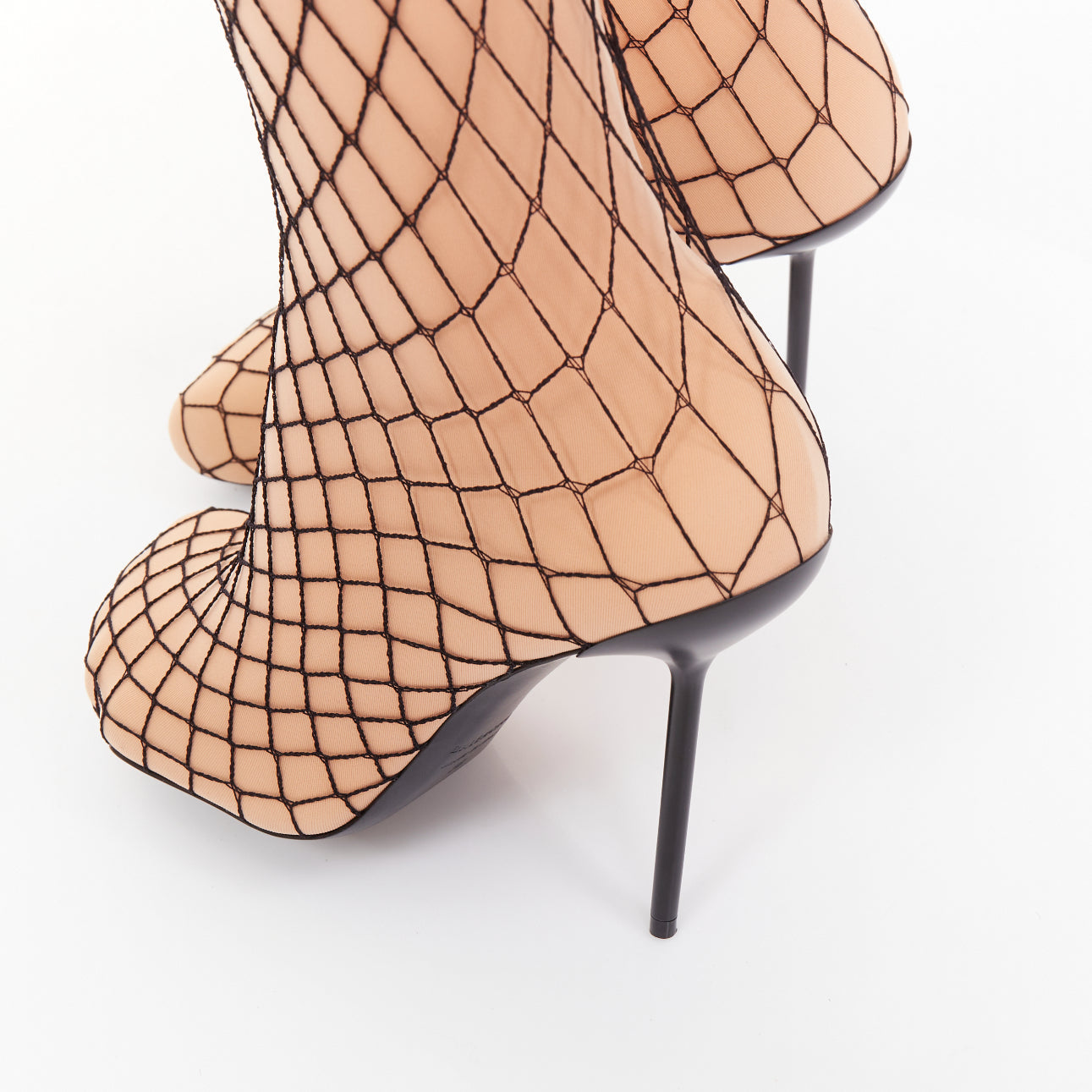 Men's Balenciaga Pantashoes Fishnet Boots