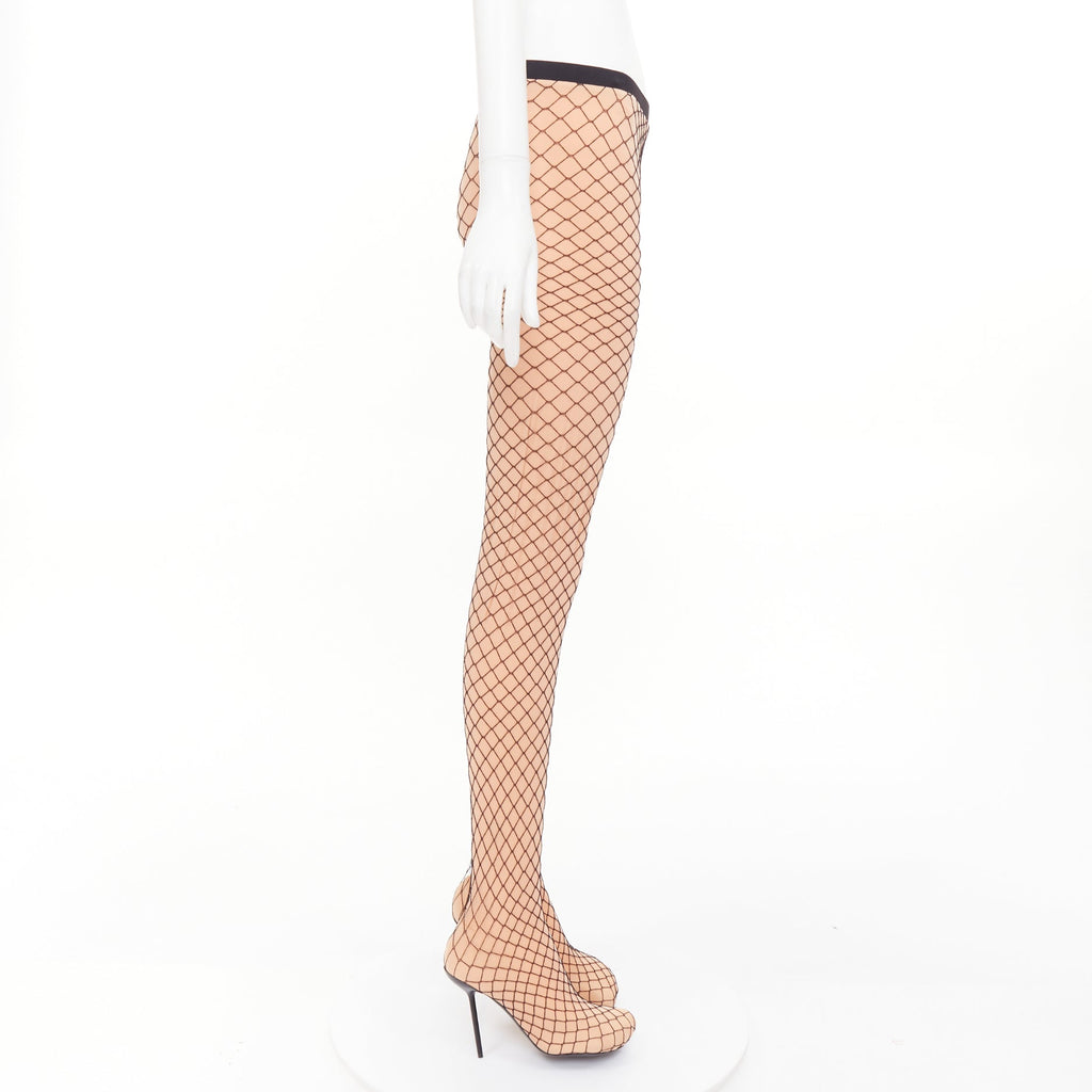 Men's Balenciaga Pantashoes Fishnet Boots