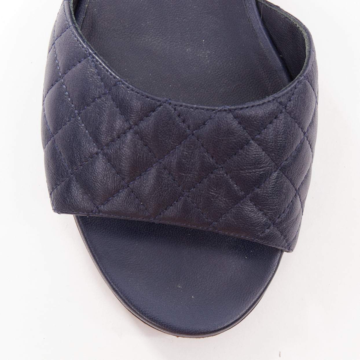 Women's Chanel Quilted Lambskin Tweed Sandals
