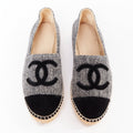Women's Chanel Wool Felt Velvet Espadrilles