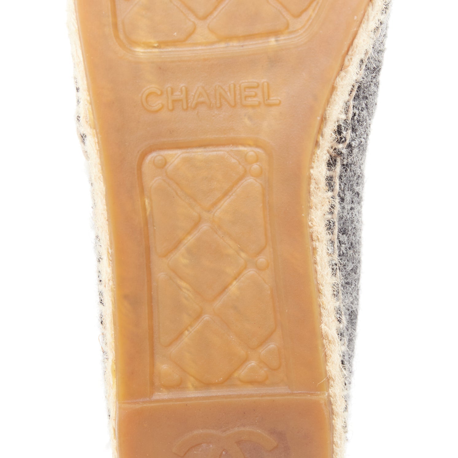 Women's Chanel Wool Felt Velvet Espadrilles