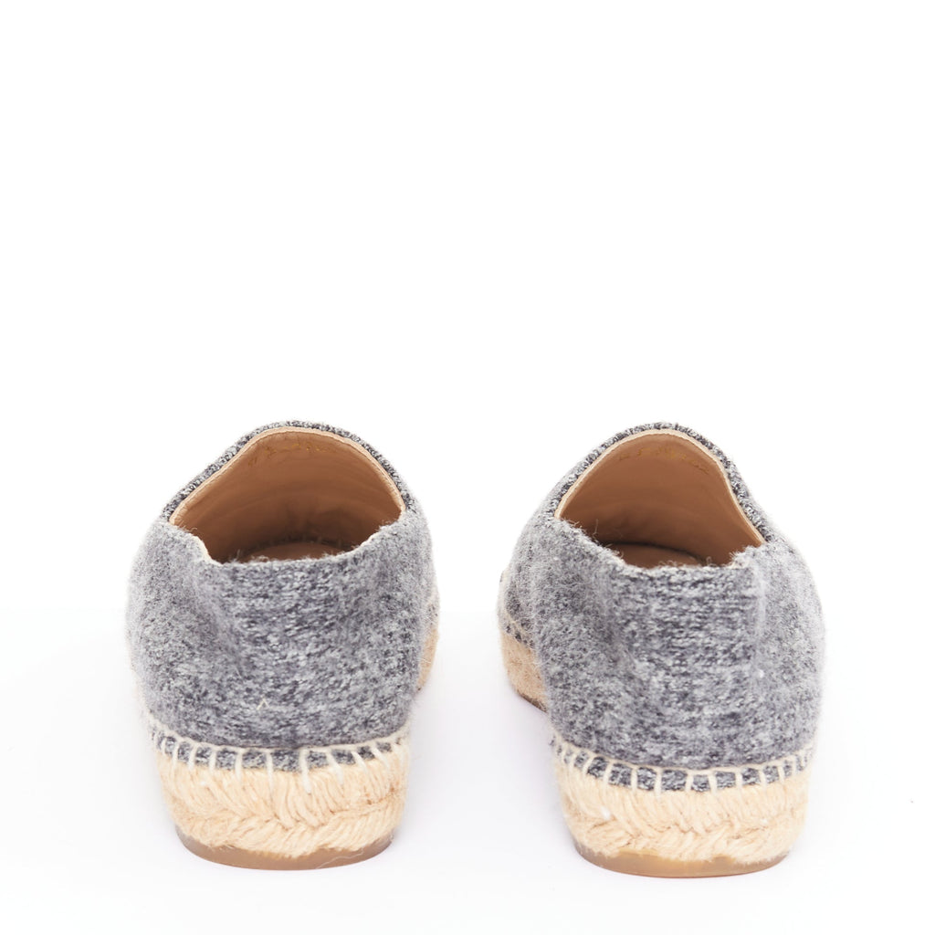Women's Chanel Wool Felt Velvet Espadrilles