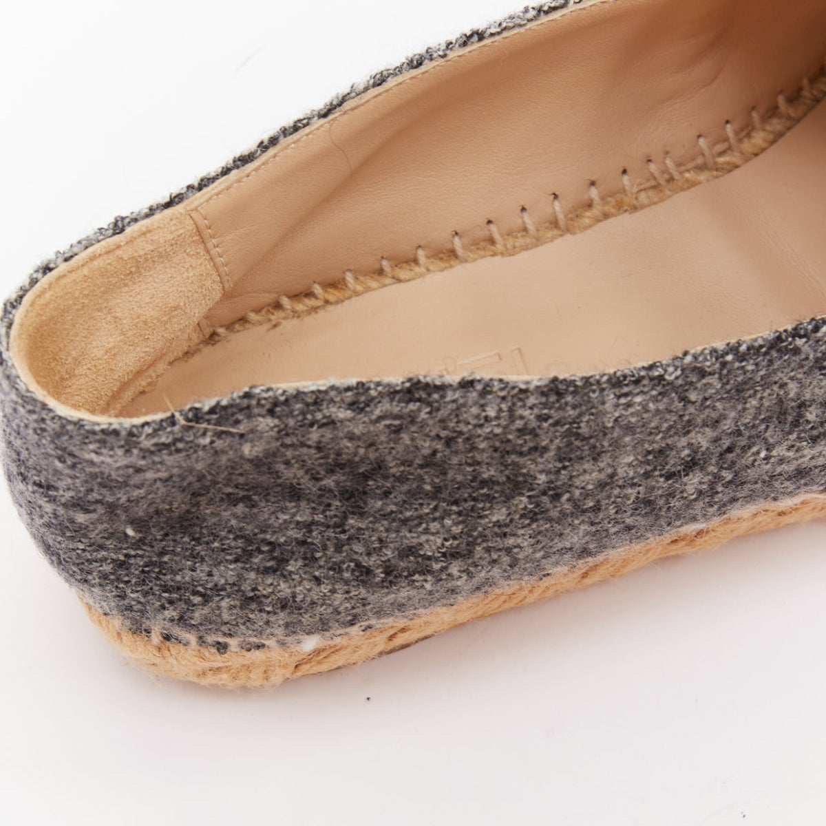 Women's Chanel Wool Felt Velvet Espadrilles