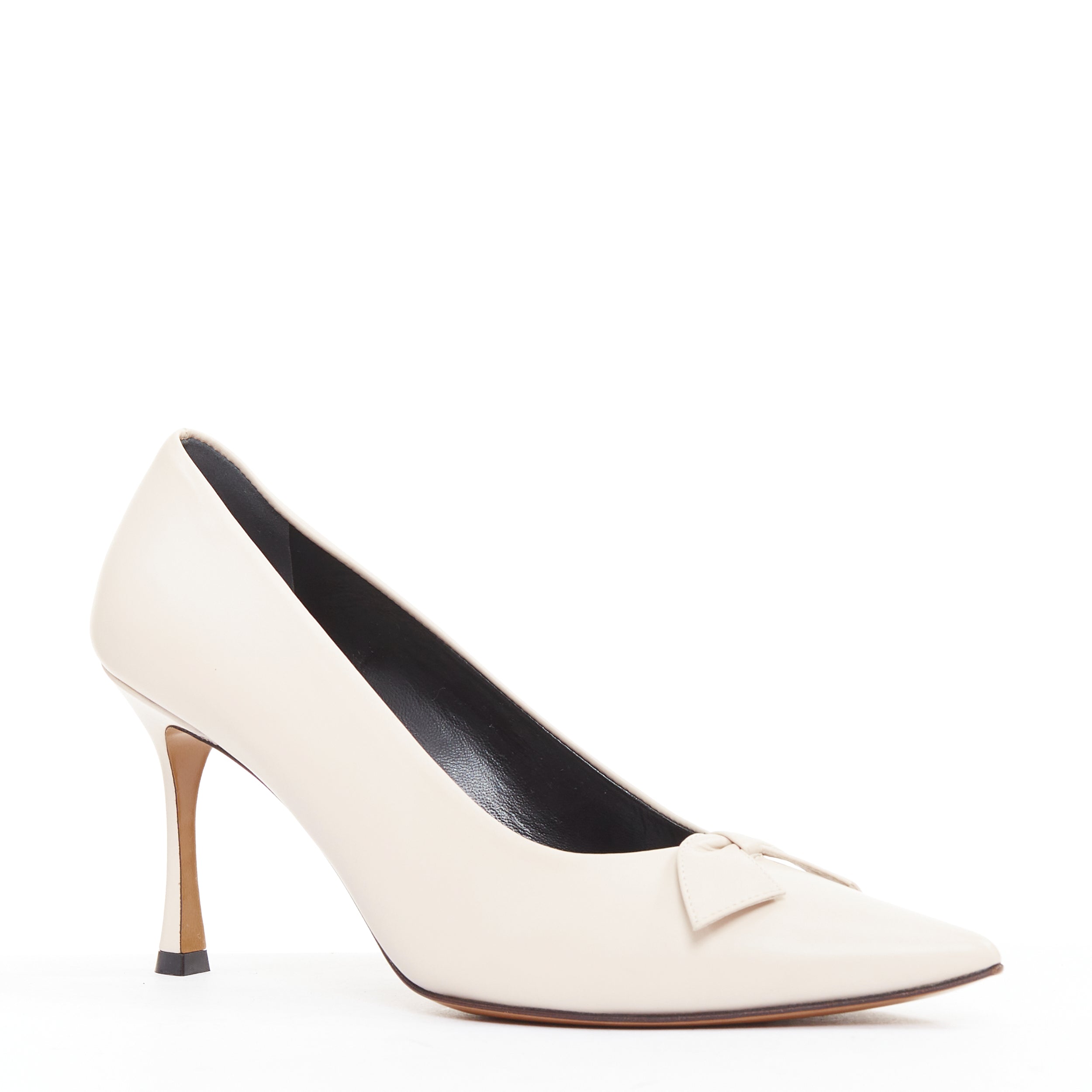 Women's The Row Leather Soft Calf Spool Heel Pumps