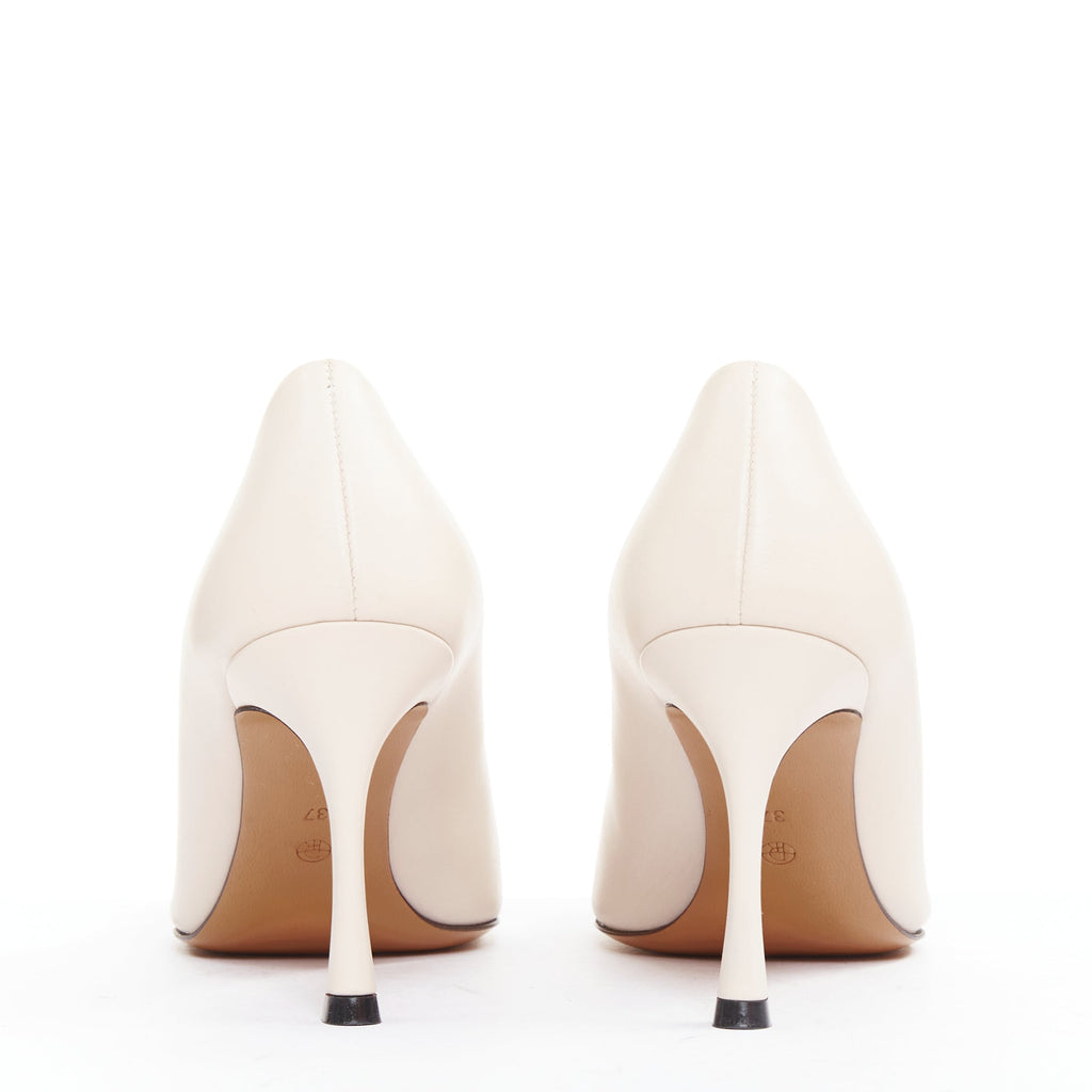 Women's The Row Leather Soft Calf Spool Heel Pumps