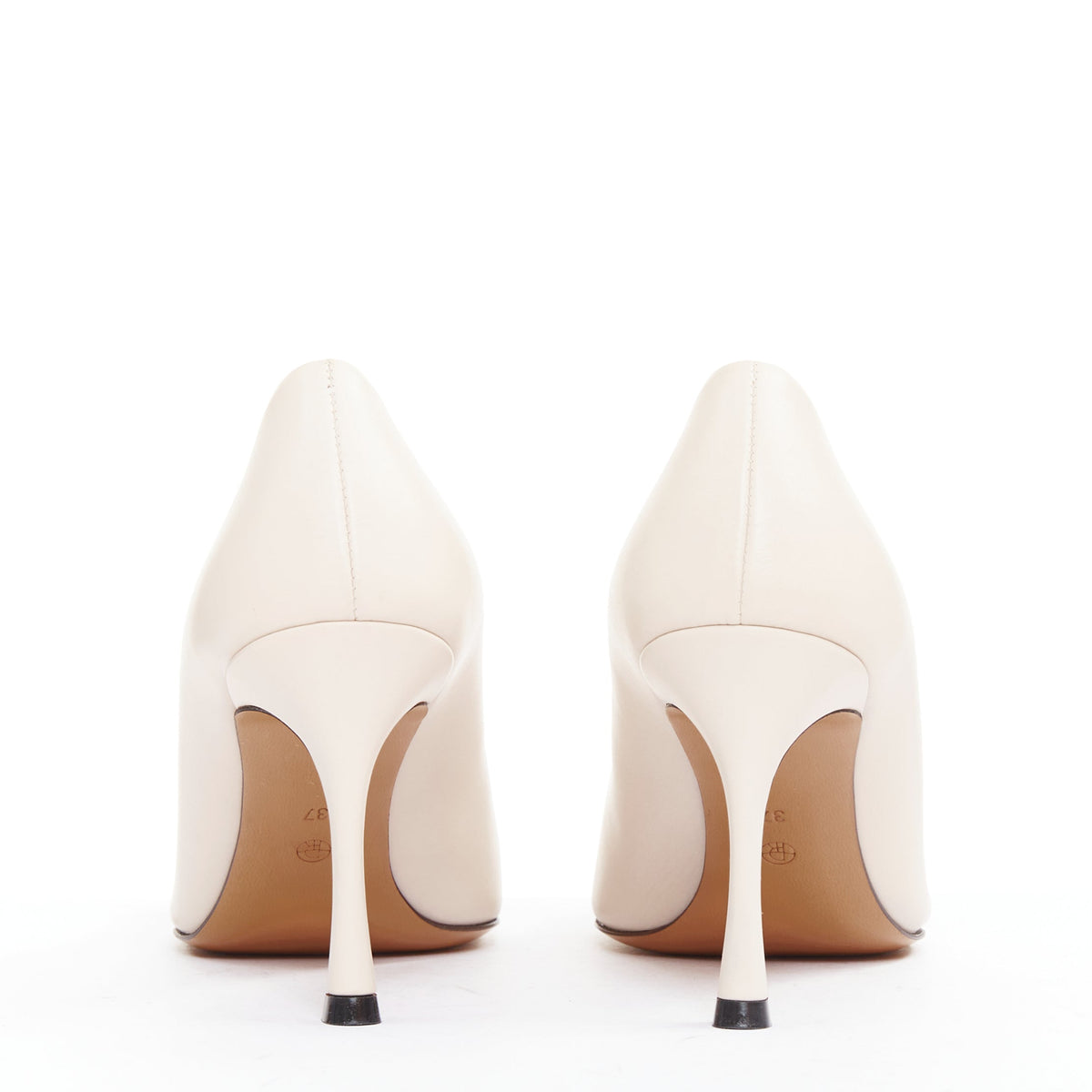 Women's The Row Leather Soft Calf Spool Heel Pumps