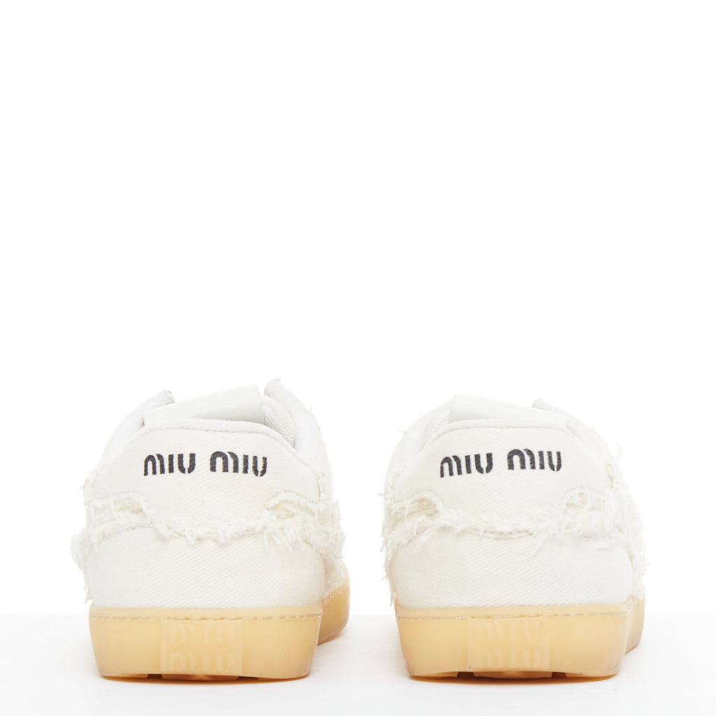 Women's Miu Miu Canvas Skateboard Sneakers