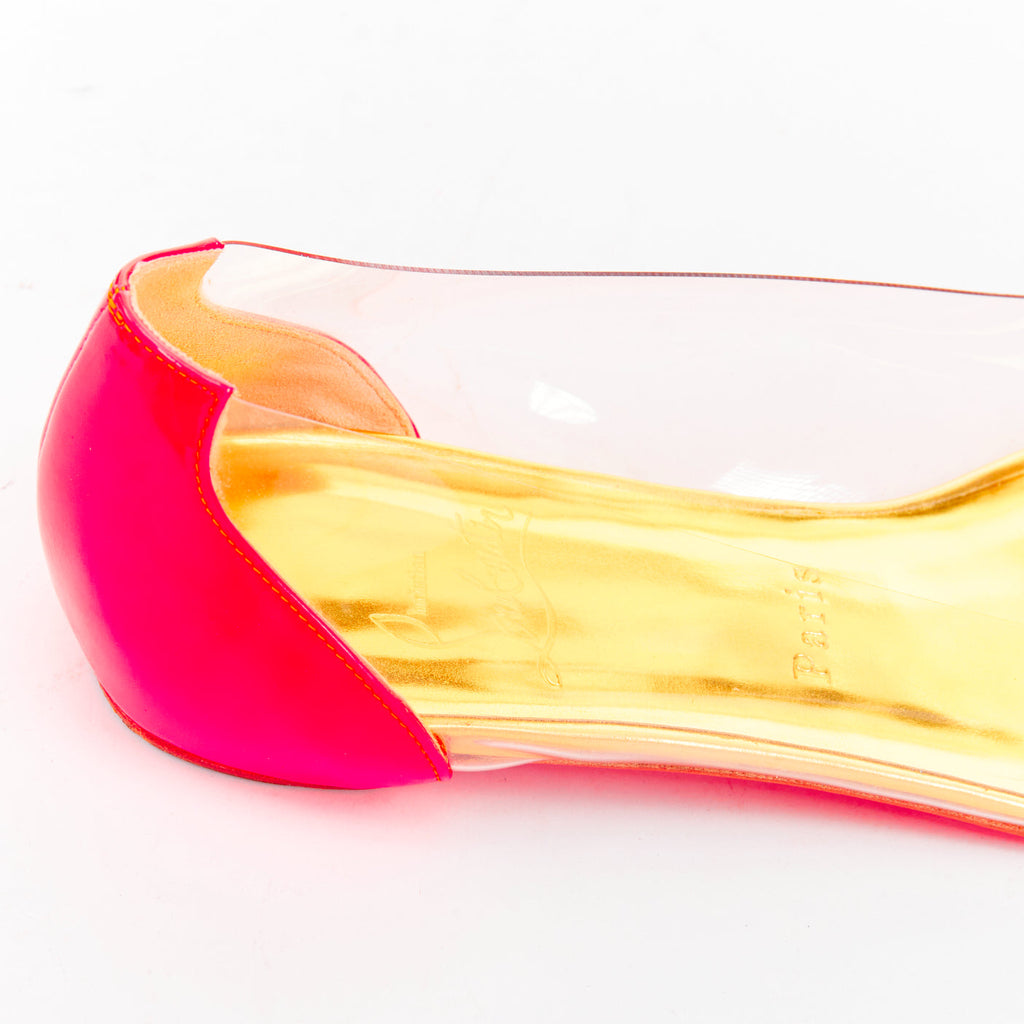 Women's Christian Louboutin 2013 Neon Ballet Shoes