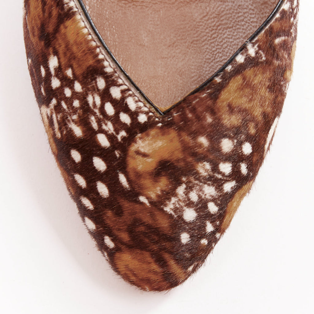 Women's Valentino 2011 Runway Feather Print Pony Hair