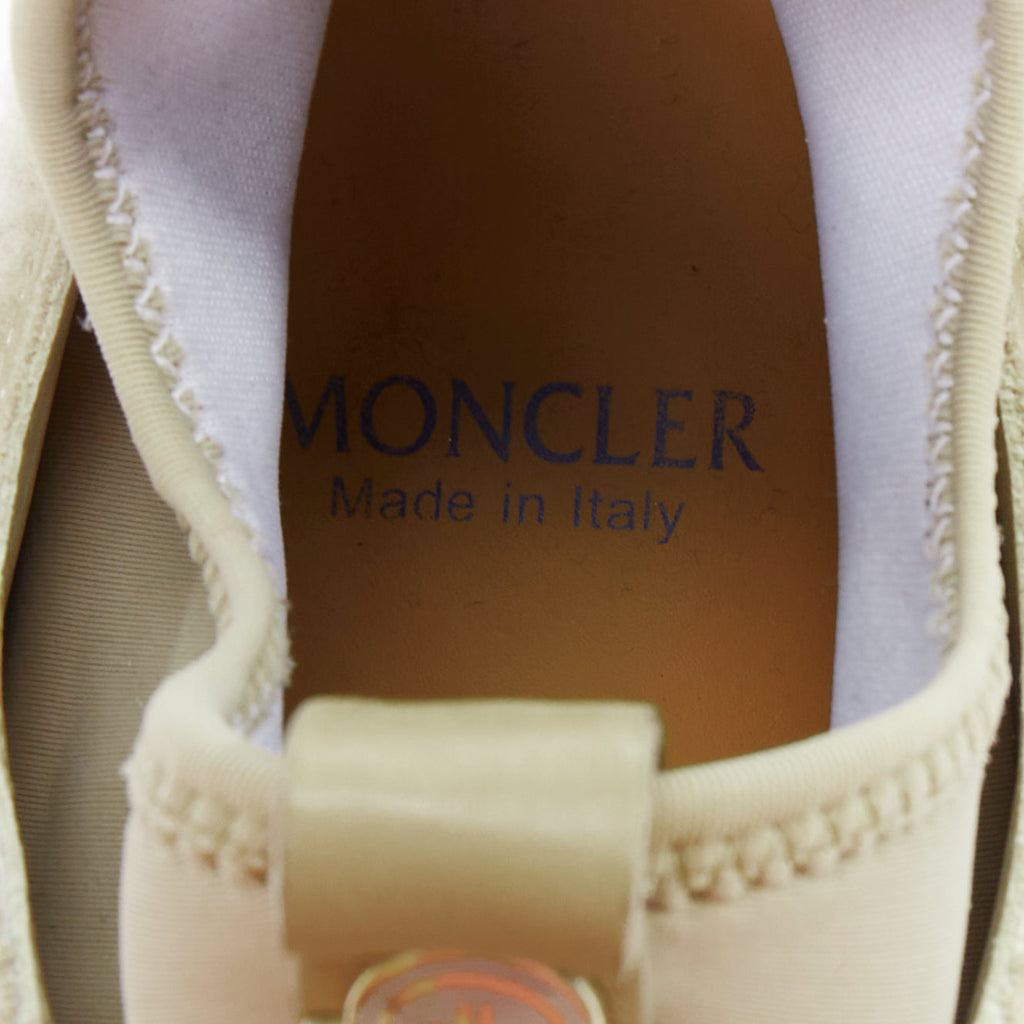 Women's Moncler Suede Shearling Logo Sneakers