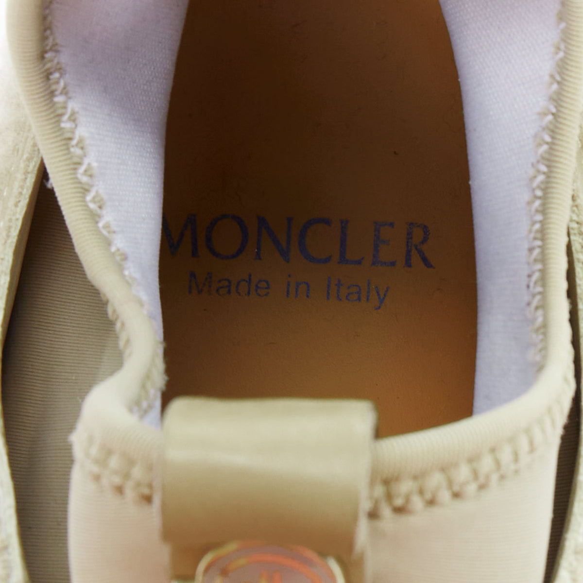 Women's Moncler Suede Shearling Logo Sneakers