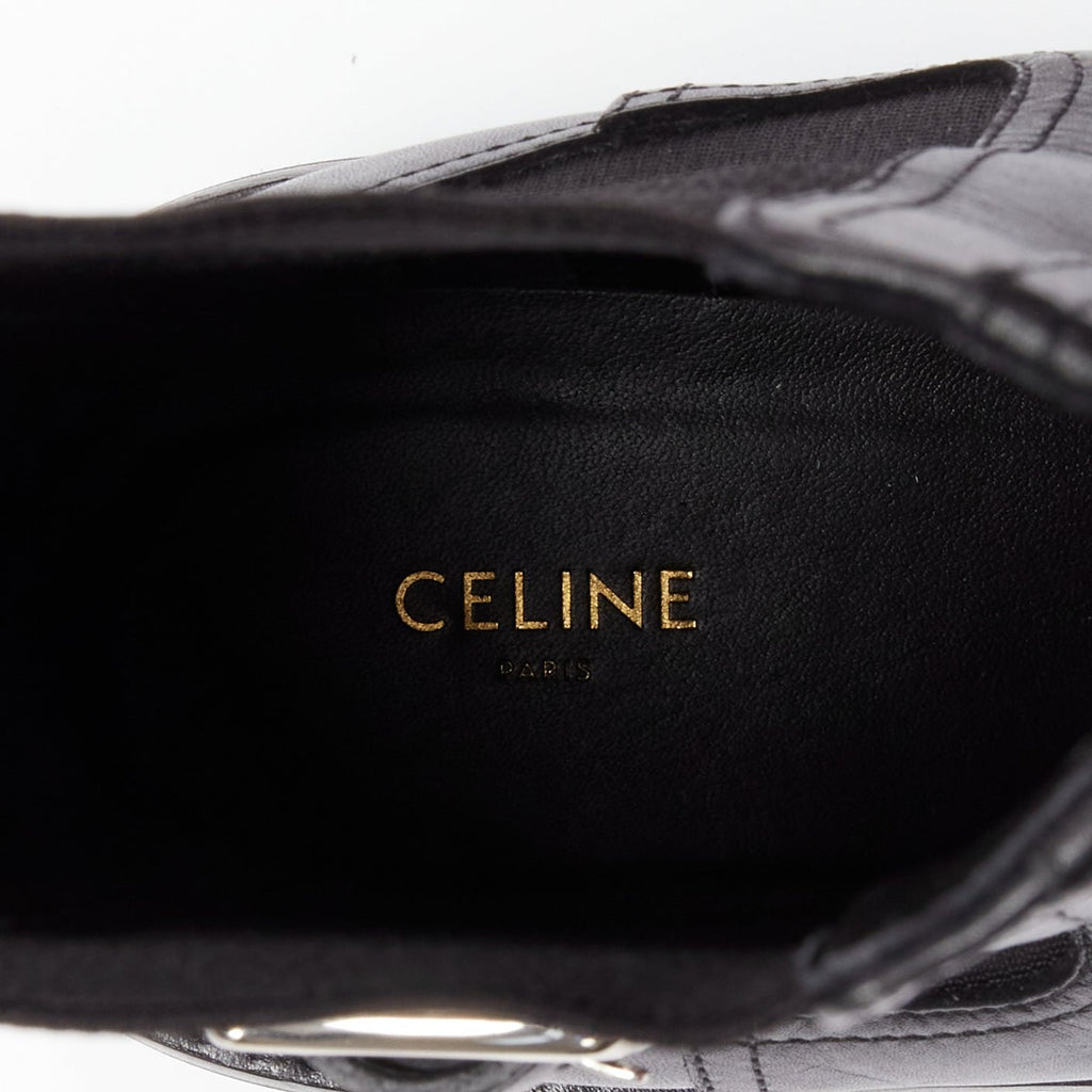 Women's Celine Chelsea Leather Biker Boots