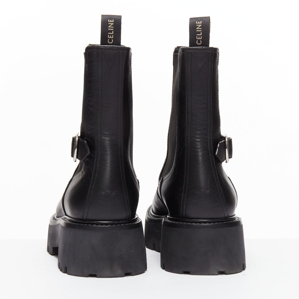 Women's Celine Chelsea Leather Biker Boots