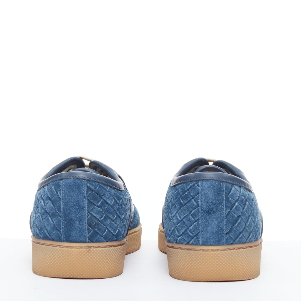 Men's Bottega Veneta Suede Woven Sneakers