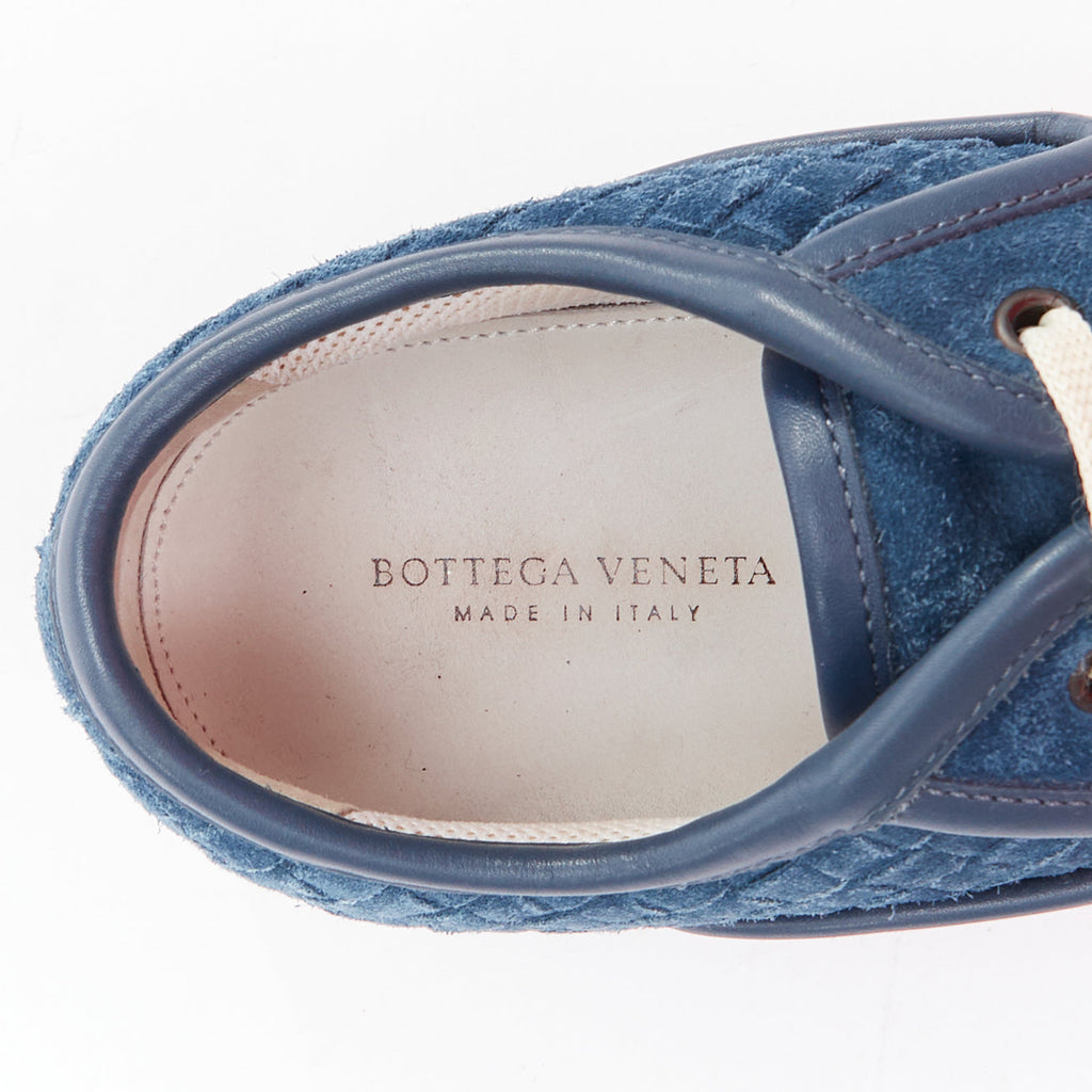 Men's Bottega Veneta Suede Woven Sneakers