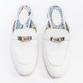 Women's Hermes Leather Kelly Turnlock Mules