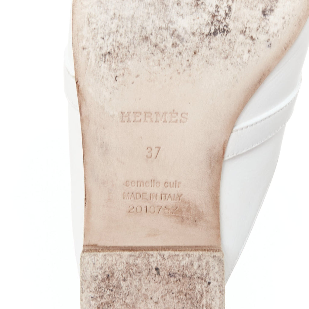 Women's Hermes Leather Kelly Turnlock Mules