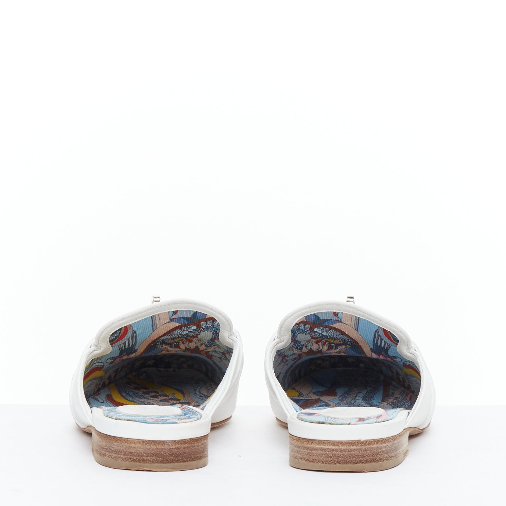 Women's Hermes Leather Kelly Turnlock Mules