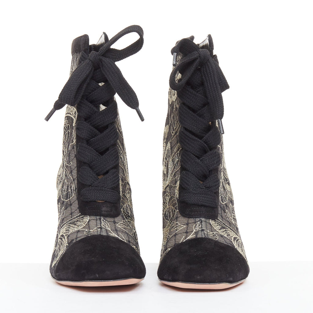 Women's Christian Dior Logo Embroidered Shoes