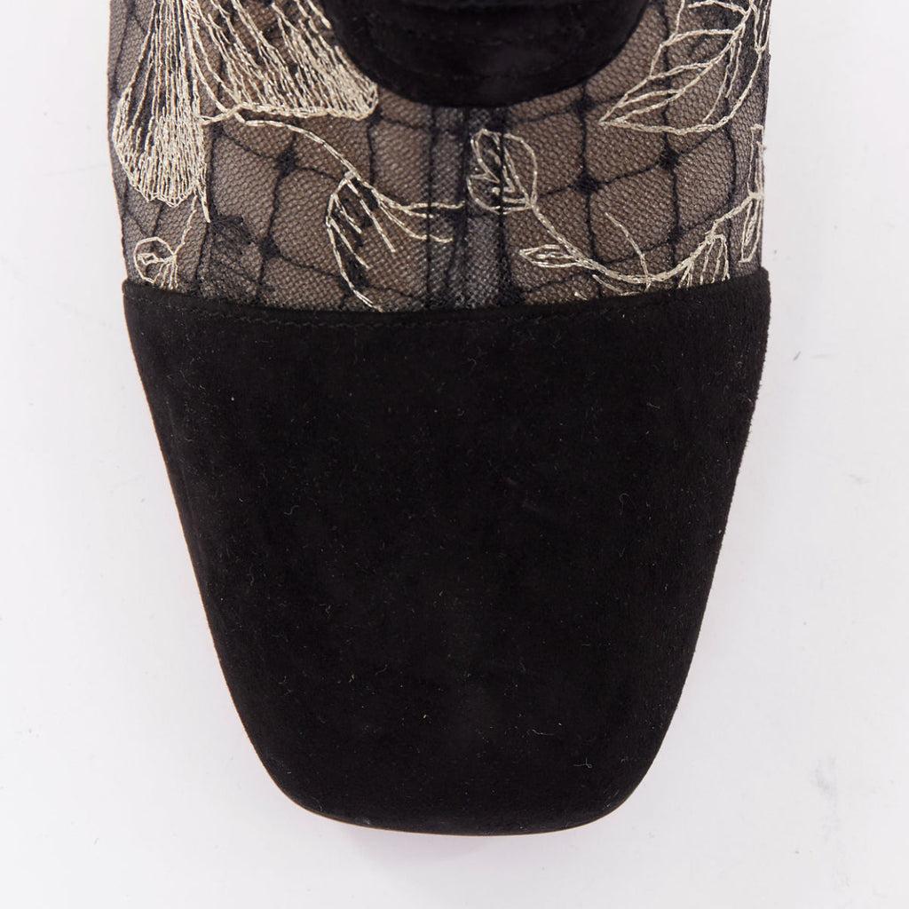 Women's Christian Dior Logo Embroidered Shoes