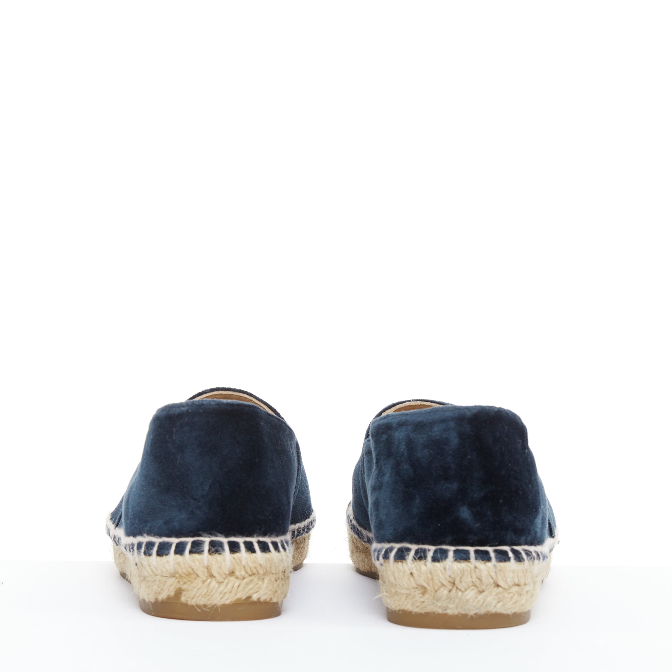 Women's Chanel Velvet Espadrille Shoes