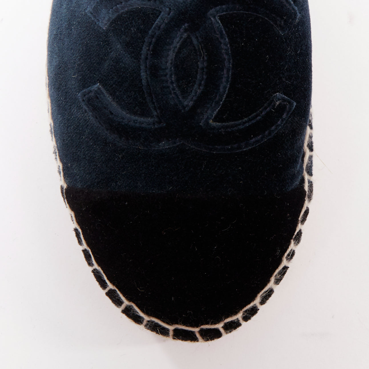 Women's Chanel Velvet Espadrille Shoes