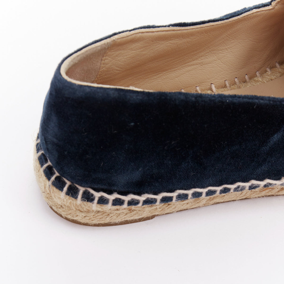 Women's Chanel Velvet Espadrille Shoes