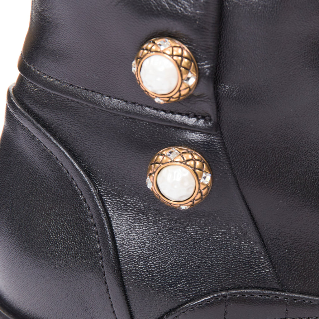 Women's Chanel Quilted Lamb Ankle Boots