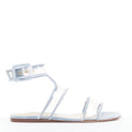 Women's Valentino Velvet Trim Clear PVC Strappy Sandals