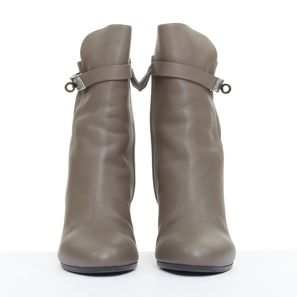Women's Hermes Kelly Buckle Ankle Boots