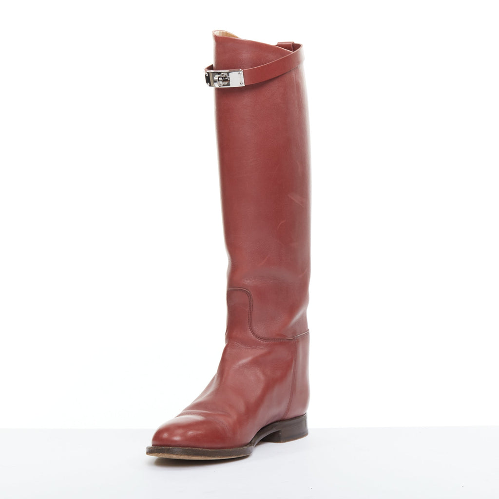 Women's Hermes Calfskin Riding Boots