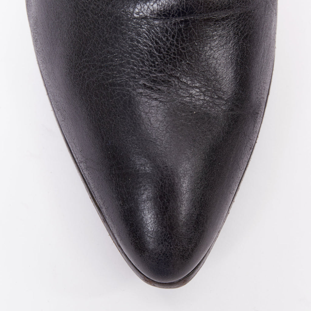 Women's Prada Leather Over The Knee Zip Boots