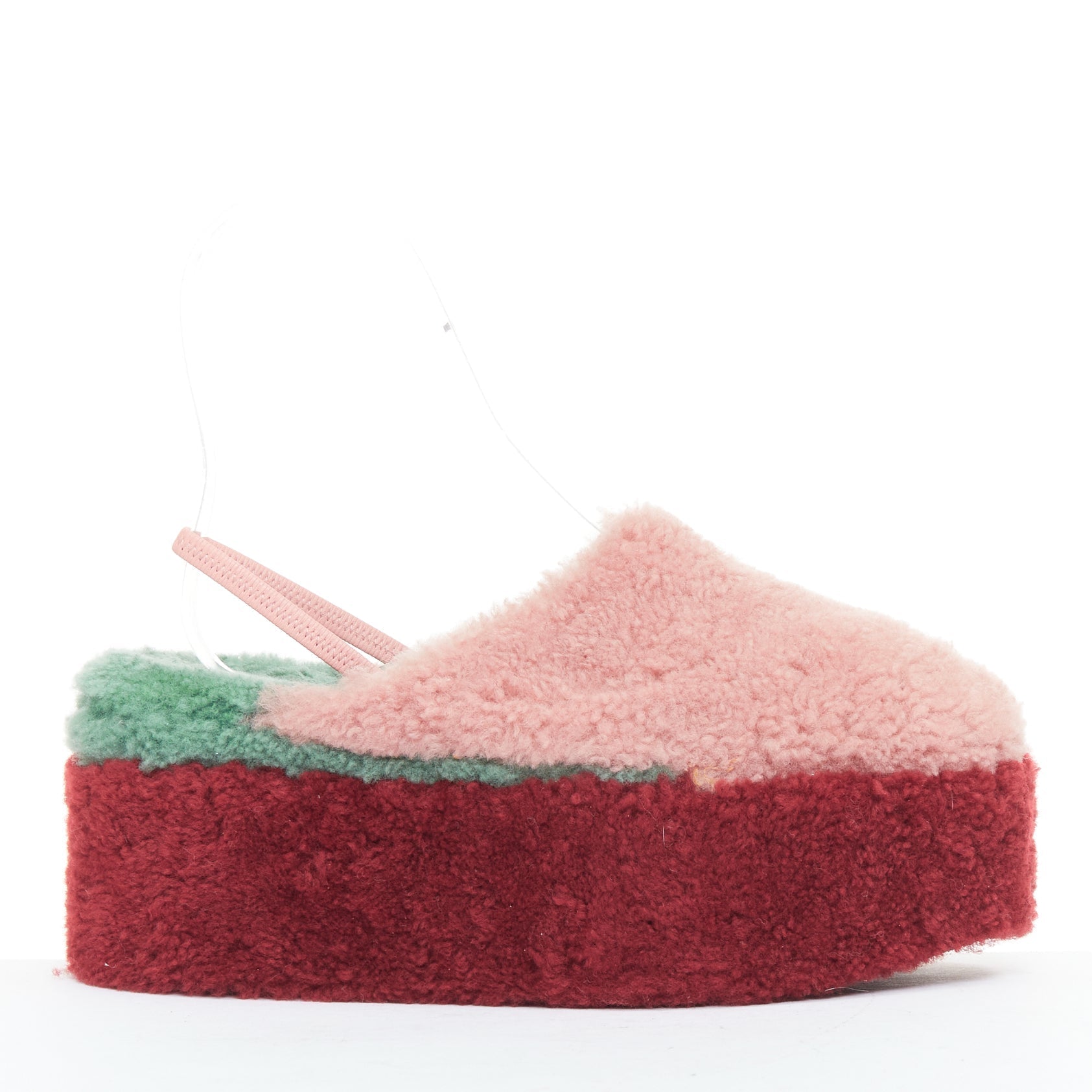 Women's Fendi Shearling Platform Mules