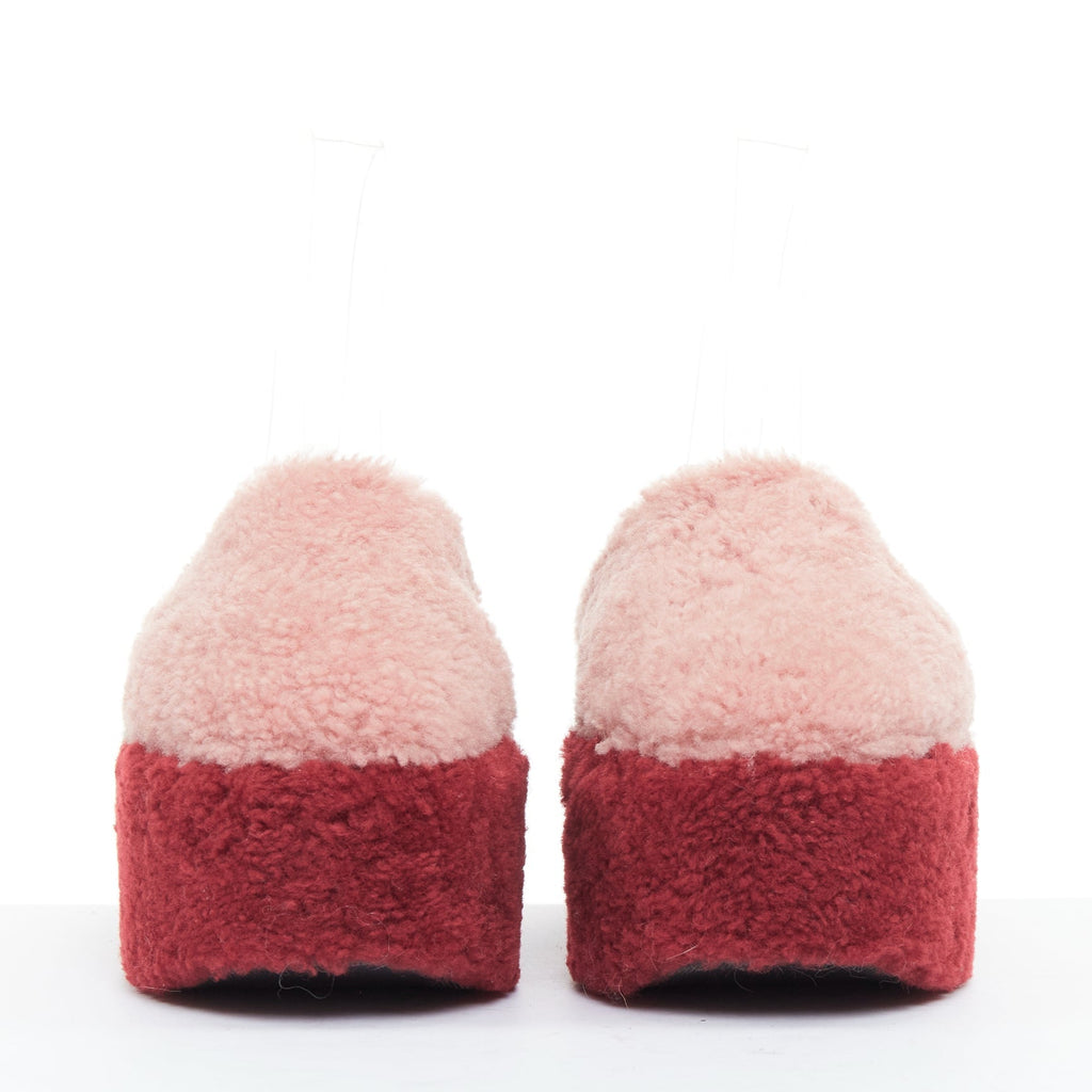 Women's Fendi Shearling Platform Mules