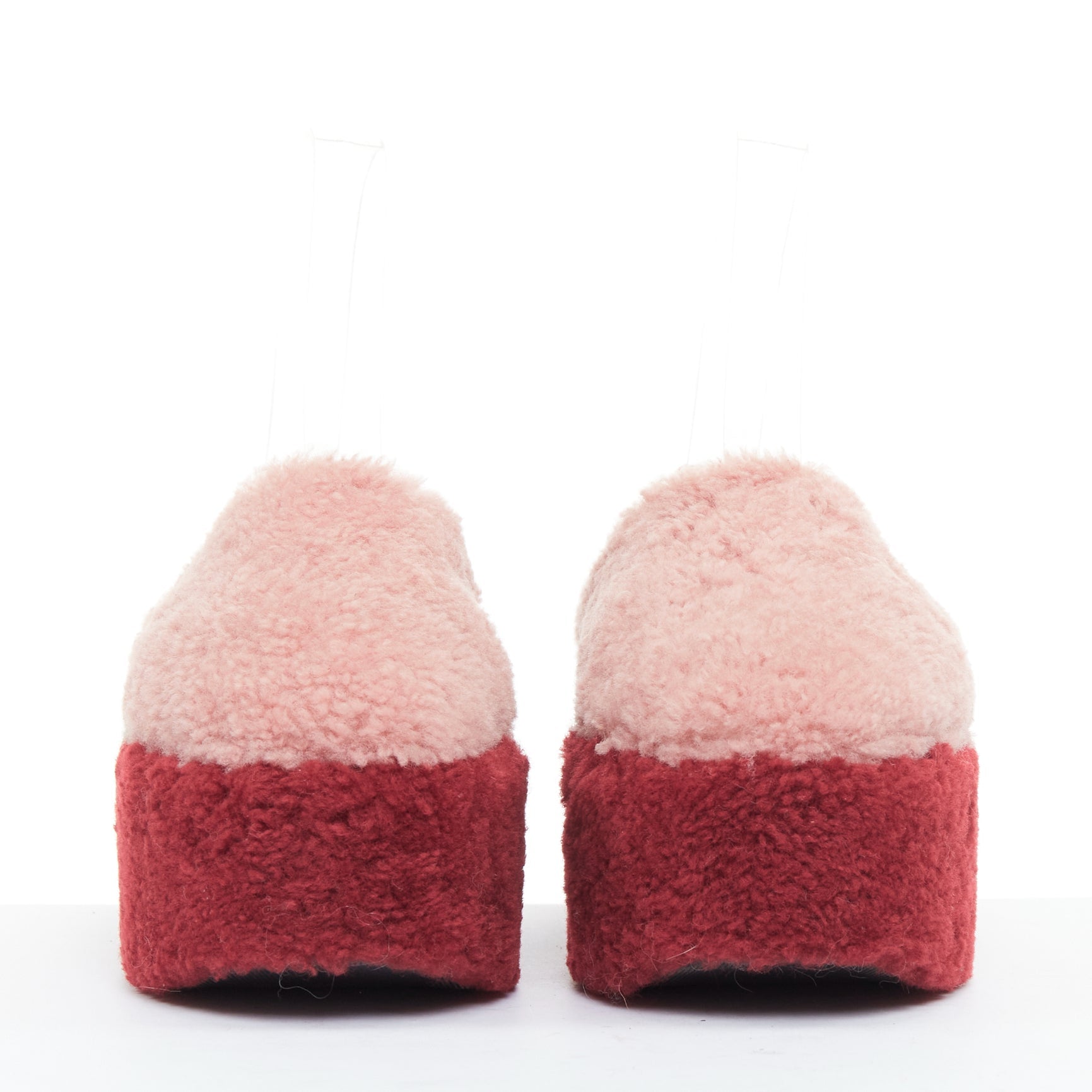 Women's Fendi Shearling Platform Mules