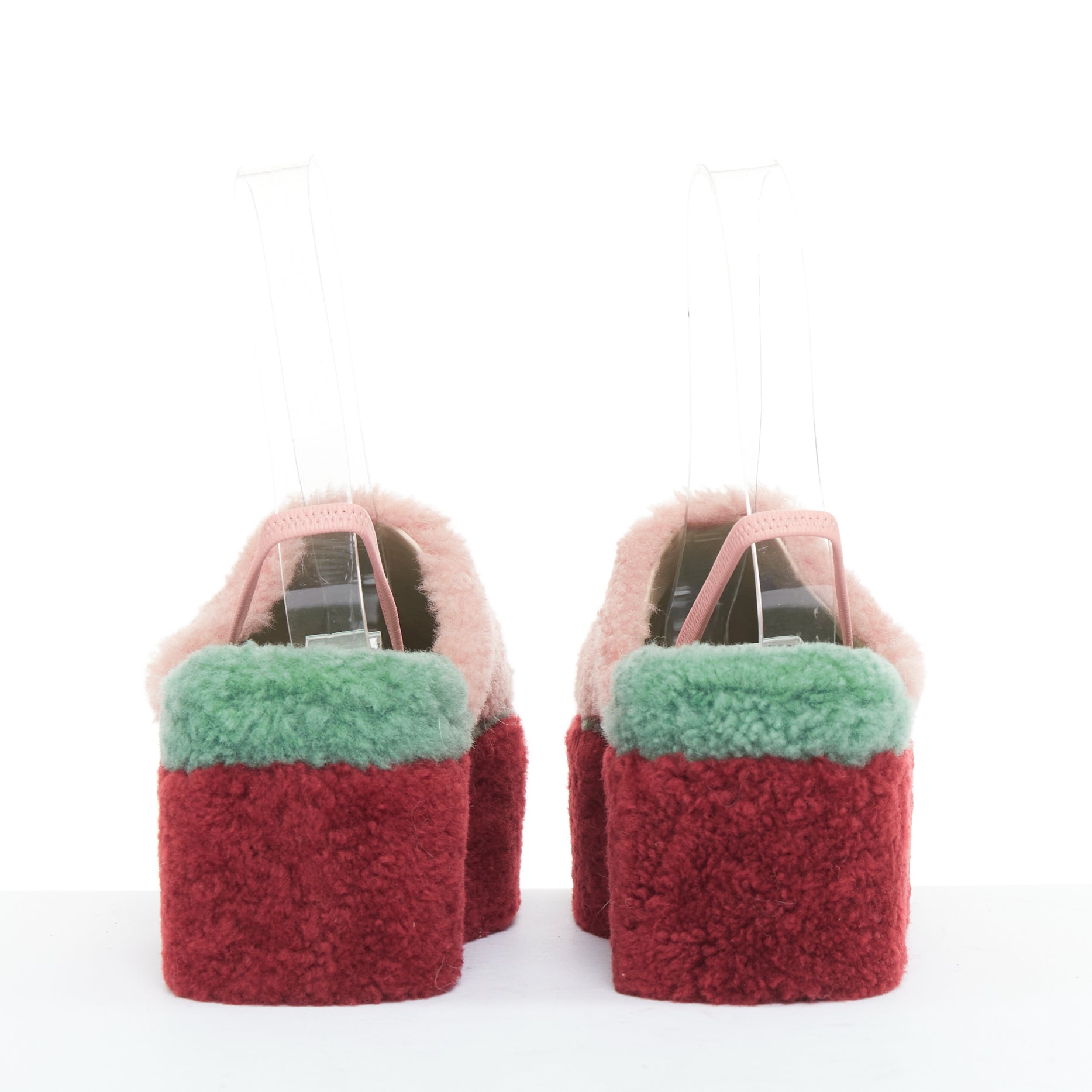 Women's Fendi Shearling Platform Mules