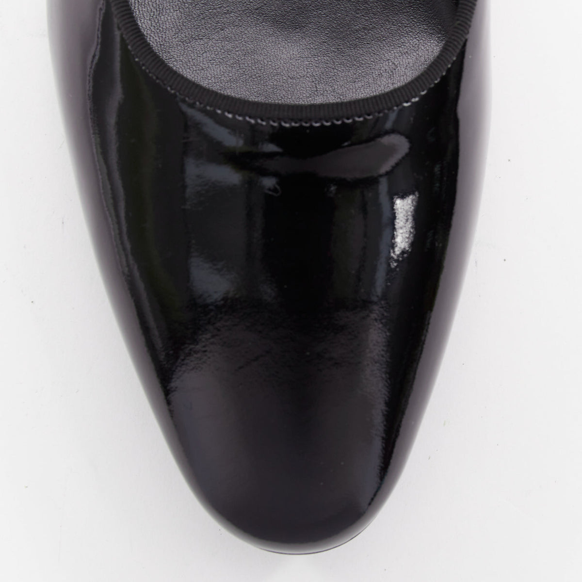 Women's Saint Laurent Patent Grosgrain Mary Jane Flats