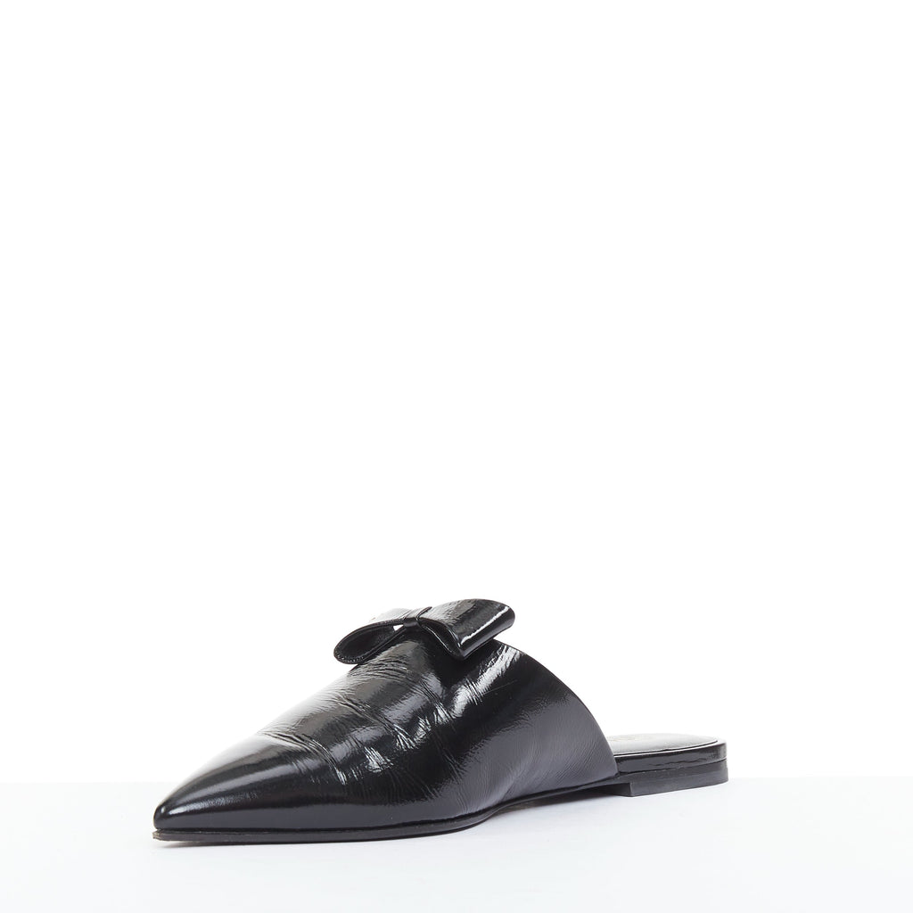 Women's Chanel Patent Leather Pointy Mules