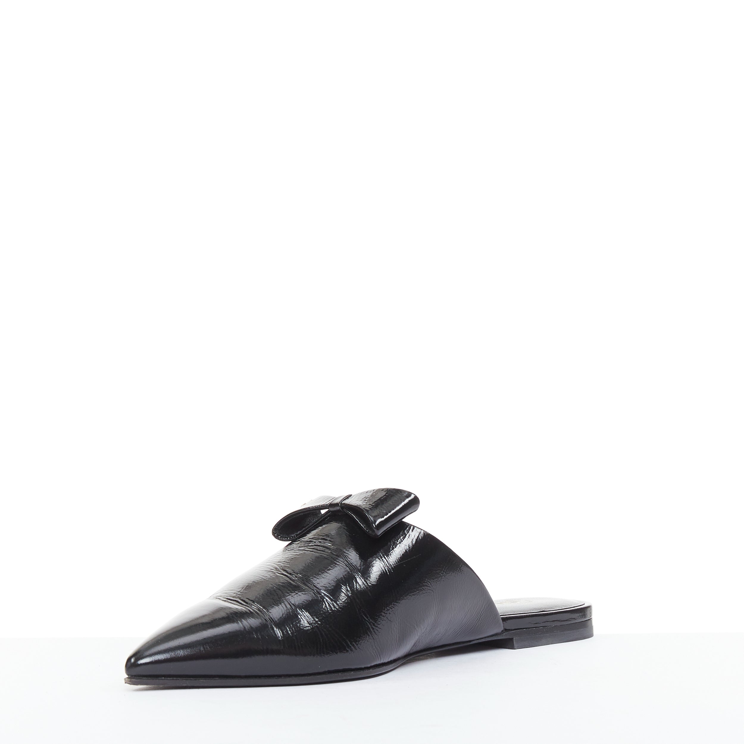Women's Chanel Patent Leather Pointy Mules