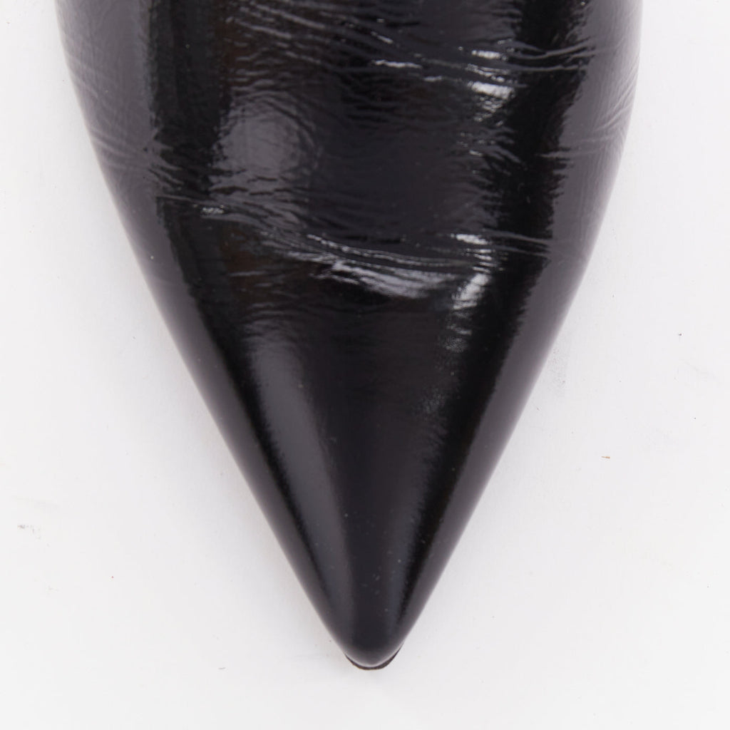 Women's Chanel Patent Leather Pointy Mules