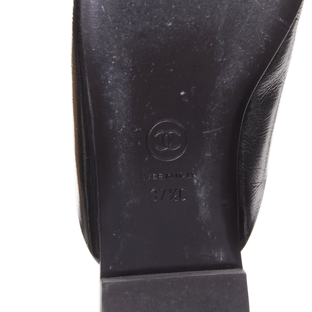Women's Chanel Patent Leather Pointy Mules