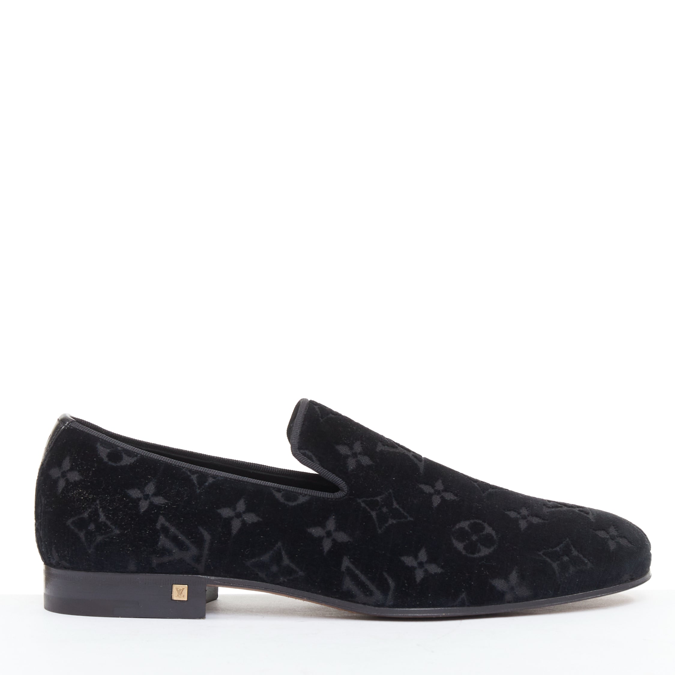 Men's Louis Vuitton Velvet Monogram Loafers