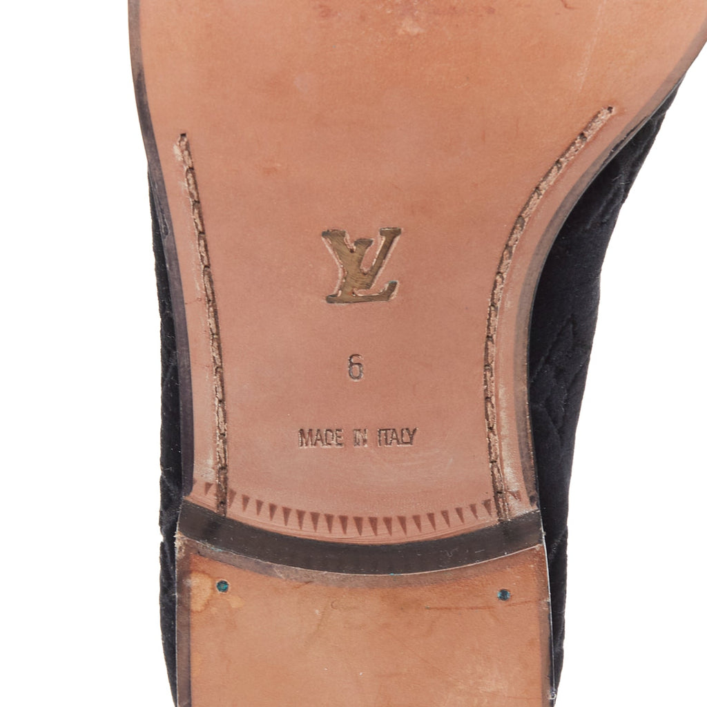 Men's Louis Vuitton Velvet Monogram Loafers