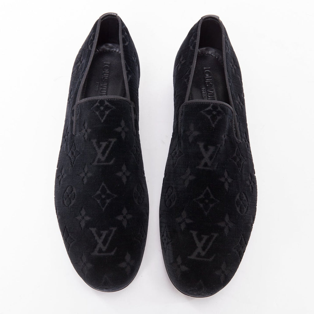 Men's Louis Vuitton Velvet Monogram Loafers
