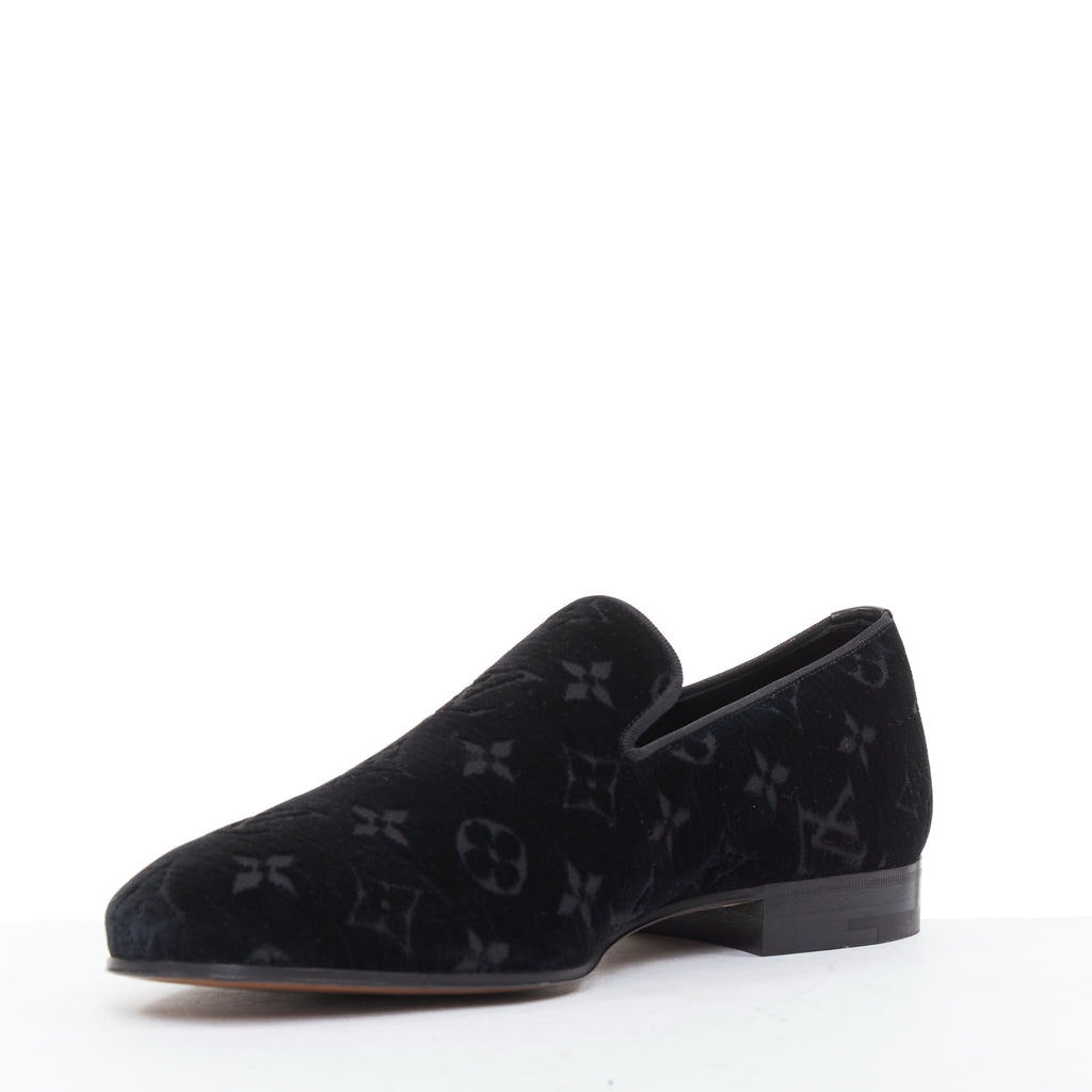 Men's Louis Vuitton Velvet Monogram Loafers