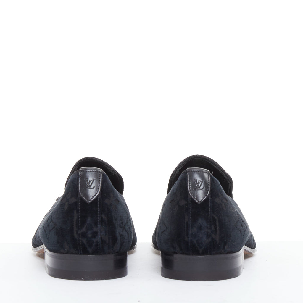 Men's Louis Vuitton Velvet Monogram Loafers