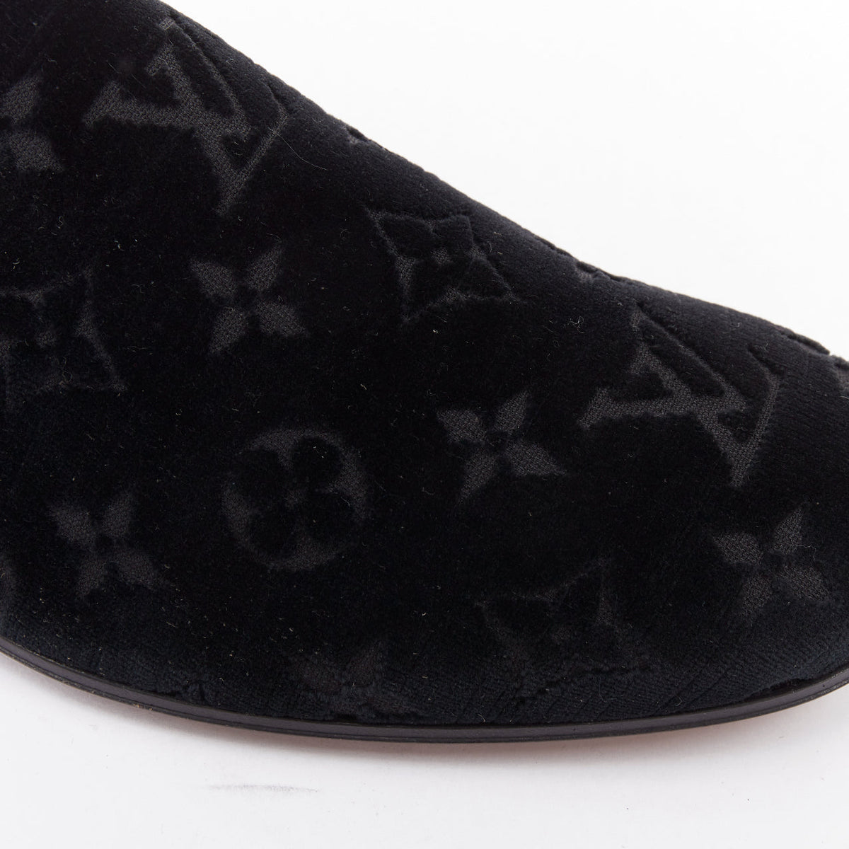 Men's Louis Vuitton Velvet Monogram Loafers